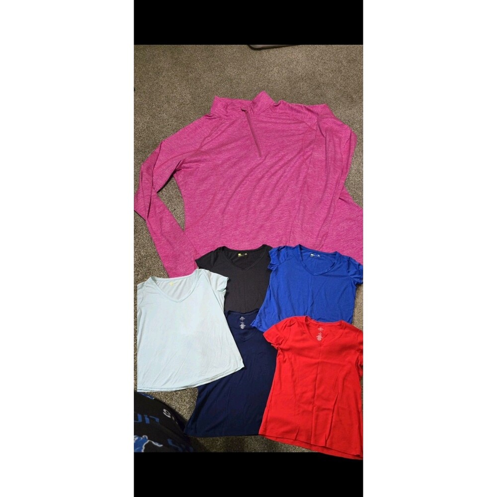 6 Woman's Tops Sz:M Xersion/St.John Bay & Danskin Active Tops/T-Shirts*NWOT*